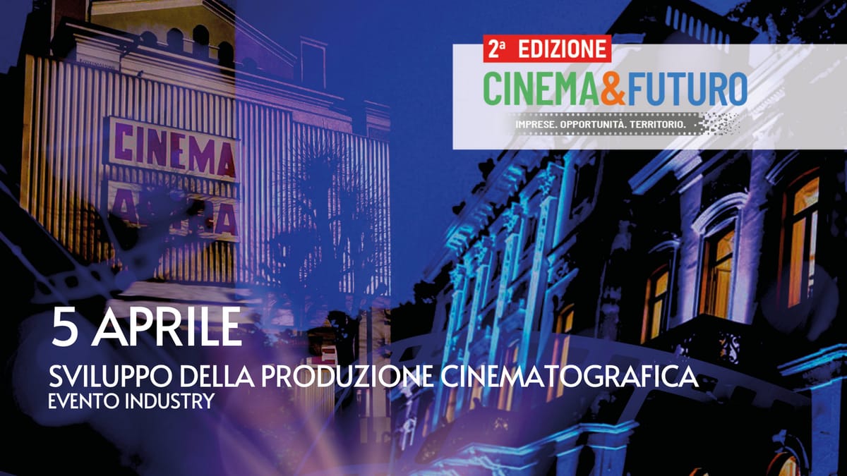 Locandina della seconda edizione di Cinema & Futuro, 5 aprile 2024