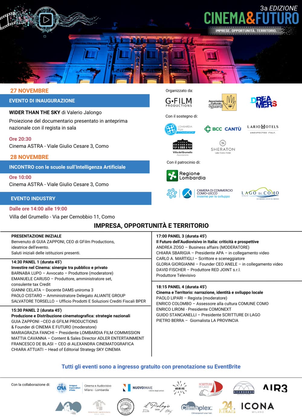 Locandina della terza edizione di Cinema & Futuro