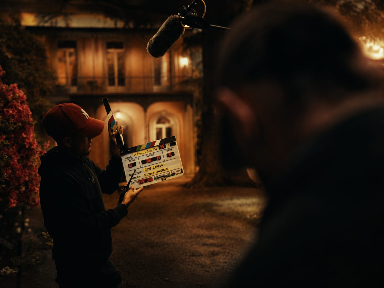 Sul set: il ciak di una scena de La teoria di Grace